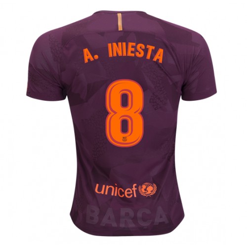 FC Barcelona Dres Andres Iniesta 8 Treći 2017/18 Kratkih Rukava FC Barcelona Dres Andres Iniesta 8 Treći 2017/18 Kratkih Rukava