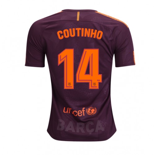 FC Barcelona Dres Philippe Coutinho 14 Treći 2017/18 Kratkih Rukava FC Barcelona Dres Philippe Coutinho 14 Treći 2017/18 Kratkih Rukava