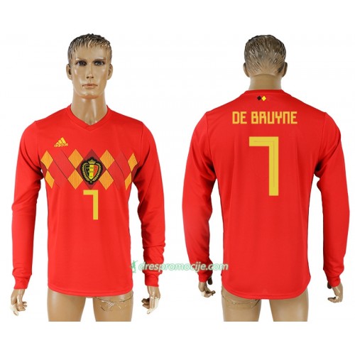 Belgija Dres Kevin De Bruyne 7 Domaći Svjetsko prvenstvo 2018 Dugim Rukavima Belgija Dres Kevin De Bruyne 7 Domaći Svjetsko prvenstvo 2018 Dugim Rukavima