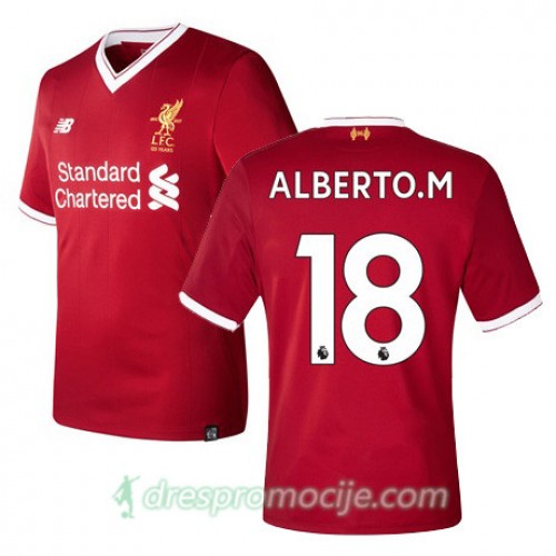 Liverpool Dres ALBERTO M Domaći 2017/18 Kratkih Rukava Liverpool Dres ALBERTO M Domaći 2017/18 Kratkih Rukava