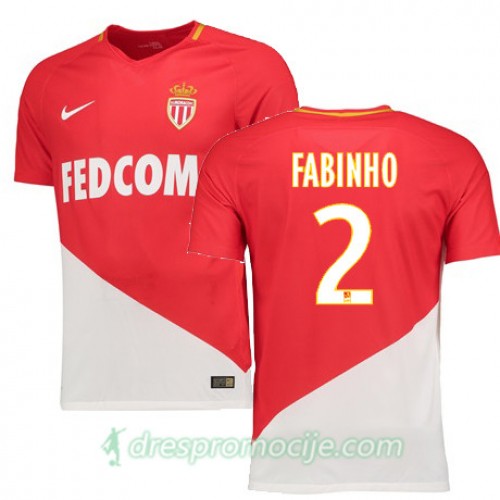 AS Monaco FC Dres FABINHO Domaći 2017/18 Kratkih Rukava AS Monaco FC Dres FABINHO Domaći 2017/18 Kratkih Rukava