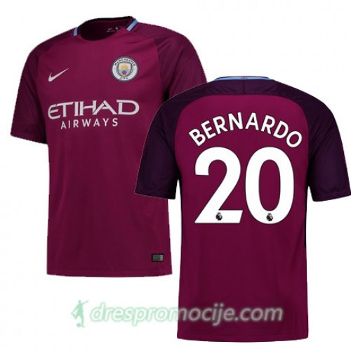 Manchester City Dres BERNARDO Gostujući 2017/18 Kratkih Rukava Manchester City Dres BERNARDO Gostujući 2017/18 Kratkih Rukava