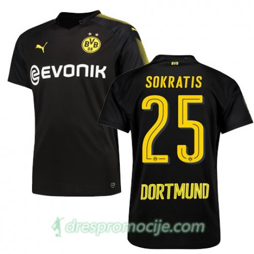 Borussia Dortmund Dres SOKRATIS Gostujući 2017/18 Kratkih Rukava Borussia Dortmund Dres SOKRATIS Gostujući 2017/18 Kratkih Rukava