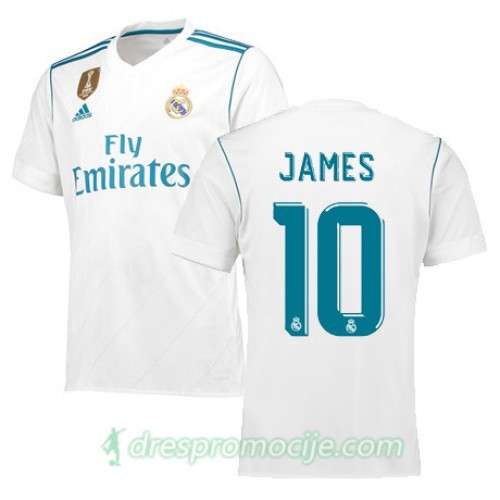 Real Madrid Dres JAMES Domaći 2017/18 Kratkih Rukava Real Madrid Dres JAMES Domaći 2017/18 Kratkih Rukava