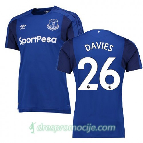 Everton Dres DAVIES Domaći 2017/18 Kratkih Rukava Everton Dres DAVIES Domaći 2017/18 Kratkih Rukava