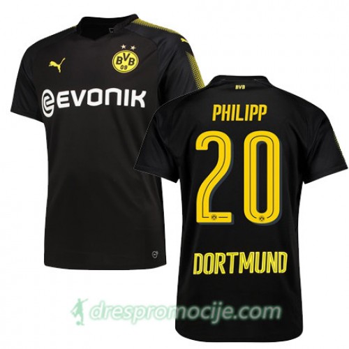 Borussia Dortmund Dres PHILIPP Gostujući 2017/18 Kratkih Rukava Borussia Dortmund Dres PHILIPP Gostujući 2017/18 Kratkih Rukava