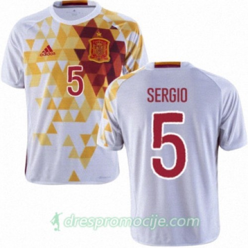 Španjolska Dres SERGIO BUSQUETS Gostujući Euro 2016 Španjolska Dres SERGIO BUSQUETS Gostujući Euro 2016