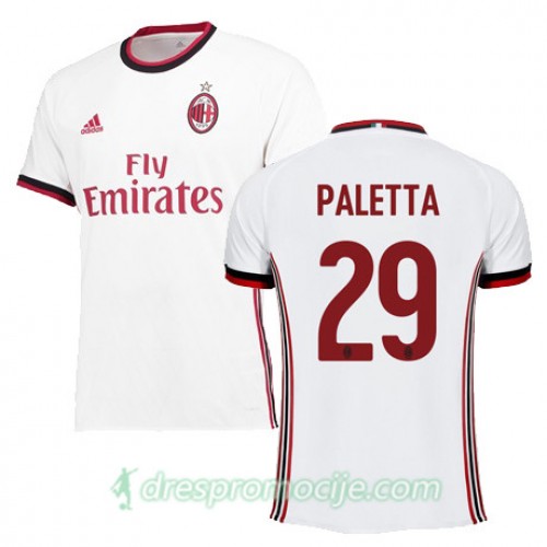 Milan Dres PALETTA Gostujući 2017/18 Kratkih Rukava Milan Dres PALETTA Gostujući 2017/18 Kratkih Rukava