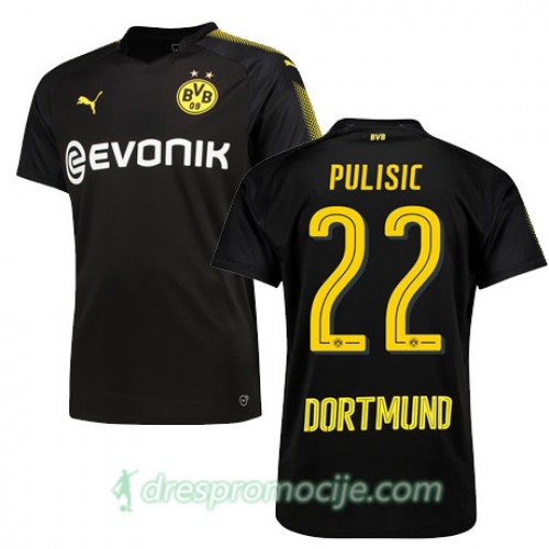 Borussia Dortmund Dres PULISIC Gostujući 2017/18 Kratkih Rukava Borussia Dortmund Dres PULISIC Gostujući 2017/18 Kratkih Rukava