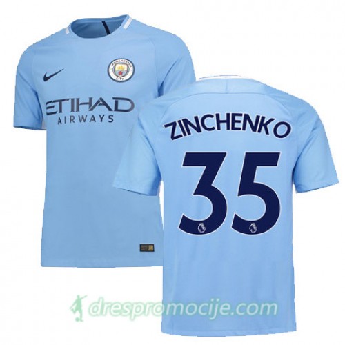 Manchester City Dres ZINCHENKO Domaći 2017/18 Kratkih Rukava Manchester City Dres ZINCHENKO Domaći 2017/18 Kratkih Rukava