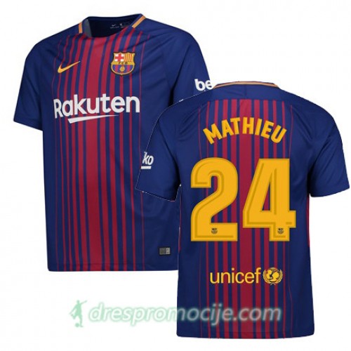 FC Barcelona Dres MATHIEU Domaći 2017/18 Kratkih Rukava FC Barcelona Dres MATHIEU Domaći 2017/18 Kratkih Rukava