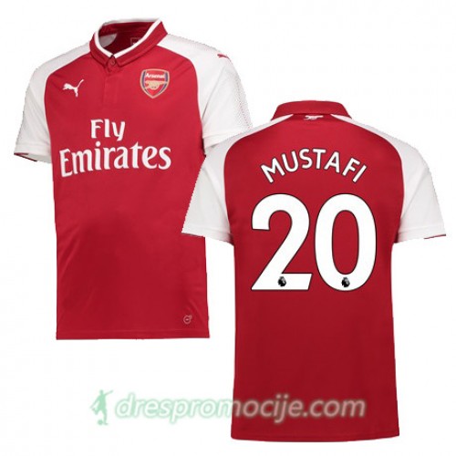 Arsenal Dres MUSTAFI Domaći 2017/18 Kratkih Rukava Arsenal Dres MUSTAFI Domaći 2017/18 Kratkih Rukava