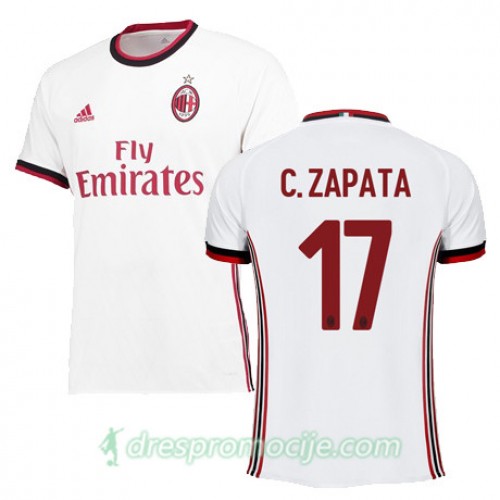 Milan Dres ZAPATA Gostujući 2017/18 Kratkih Rukava Milan Dres ZAPATA Gostujući 2017/18 Kratkih Rukava