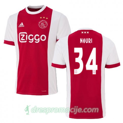 AFC Ajax Dres ABDELHAK NOURI Domaći 2017/18 Kratkih Rukava AFC Ajax Dres ABDELHAK NOURI Domaći 2017/18 Kratkih Rukava