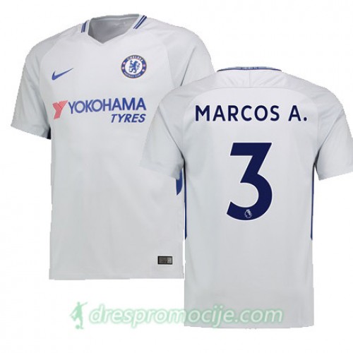 Chelsea Dres MARCOS A Gostujući 2017/18 Kratkih Rukava Chelsea Dres MARCOS A Gostujući 2017/18 Kratkih Rukava
