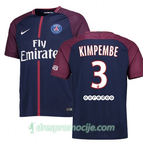 Paris SG Dres PRESNEL KIMPEMBE Domaći 2017/18 Kratkih Rukava Paris SG Dres PRESNEL KIMPEMBE Domaći 2017/18 Kratkih Rukava