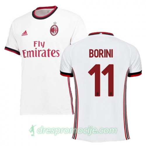 Milan Dres BORINI Gostujući 2017/18 Kratkih Rukava Milan Dres BORINI Gostujući 2017/18 Kratkih Rukava