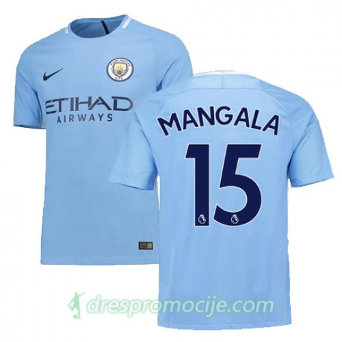 Manchester City Dres MANGALA Domaći 2017/18 Kratkih Rukava Manchester City Dres MANGALA Domaći 2017/18 Kratkih Rukava