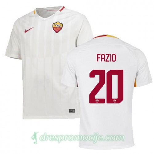 Roma Dres FAZIO Gostujući 2017/18 Kratkih Rukava Roma Dres FAZIO Gostujući 2017/18 Kratkih Rukava
