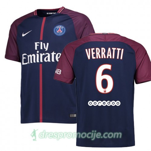 Paris SG Dres MARCO VERRATTI Domaći 2017/18 Kratkih Rukava Paris SG Dres MARCO VERRATTI Domaći 2017/18 Kratkih Rukava