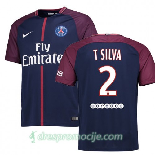 Paris SG Dres THIAGO SILVA Domaći 2017/18 Kratkih Rukava Paris SG Dres THIAGO SILVA Domaći 2017/18 Kratkih Rukava