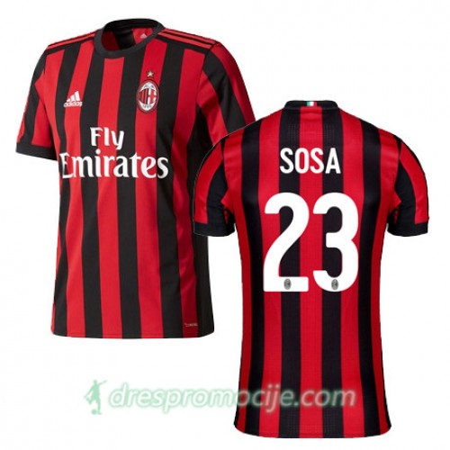 Milan Dres SOSA Domaći 2017/18 Kratkih Rukava Milan Dres SOSA Domaći 2017/18 Kratkih Rukava