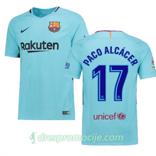 FC Barcelona Dres Paco Alcacer Gostujući 2017/18 Kratkih Rukava FC Barcelona Dres Paco Alcacer Gostujući 2017/18 Kratkih Rukava