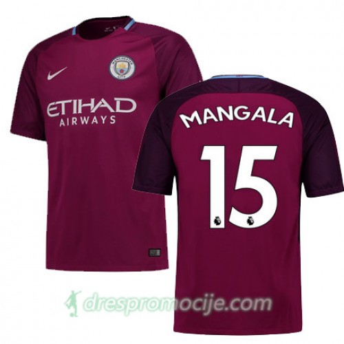 Manchester City Dres MANGALA Gostujući 2017/18 Kratkih Rukava Manchester City Dres MANGALA Gostujući 2017/18 Kratkih Rukava