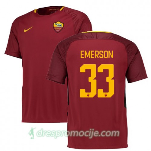 Roma Dres EMERSON Domaći 2017/18 Kratkih Rukava Roma Dres EMERSON Domaći 2017/18 Kratkih Rukava