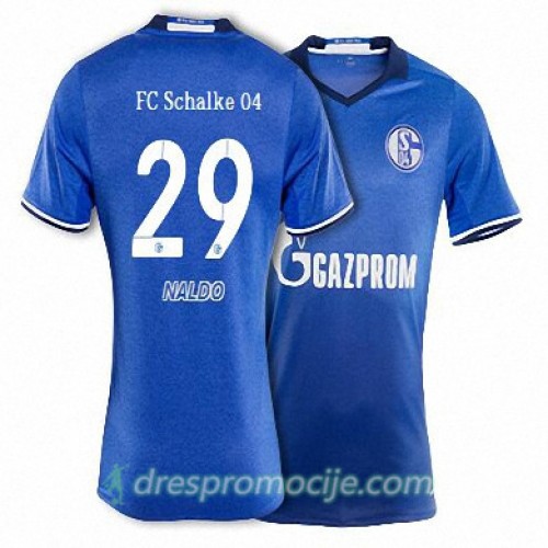 Schalke Dres NALDO Domaći 2017/18 Kratkih Rukava Schalke Dres NALDO Domaći 2017/18 Kratkih Rukava