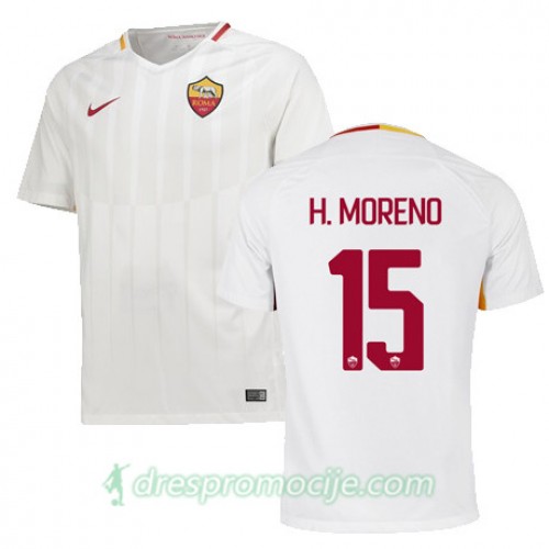 Roma Dres HECTOR MORENO Gostujući 2017/18 Kratkih Rukava Roma Dres HECTOR MORENO Gostujući 2017/18 Kratkih Rukava