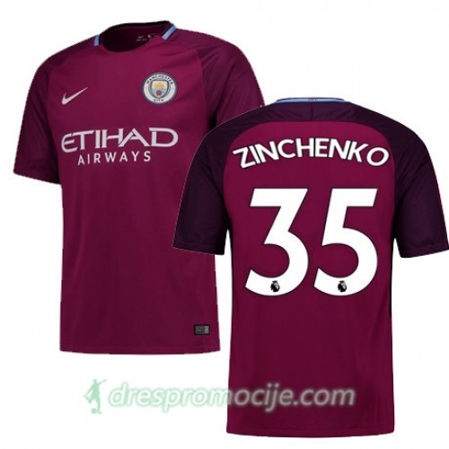 Manchester City Dres ZINCHENKO Gostujući 2017/18 Kratkih Rukava Manchester City Dres ZINCHENKO Gostujući 2017/18 Kratkih Rukava