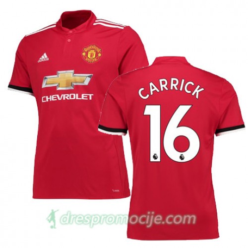 Manchester United Dres CARRICK Domaći 2017/18 Kratkih Rukava Manchester United Dres CARRICK Domaći 2017/18 Kratkih Rukava