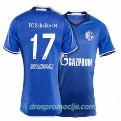 Schalke Dres STAMBOULI Domaći 2017/18 Kratkih Rukava Schalke Dres STAMBOULI Domaći 2017/18 Kratkih Rukava