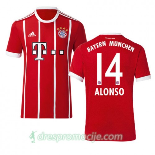 FC Bayern München Dres ALONSO Domaći 2017/18 Kratkih Rukava FC Bayern München Dres ALONSO Domaći 2017/18 Kratkih Rukava