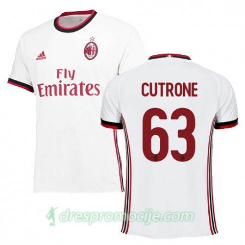 Milan Dres CUTRONE Gostujući 2017/18 Kratkih Rukava Milan Dres CUTRONE Gostujući 2017/18 Kratkih Rukava