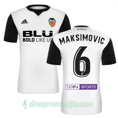 Valencia C.F. Dres MAKSIMOVIC Domaći 2017/18 Kratkih Rukava Valencia C.F. Dres MAKSIMOVIC Domaći 2017/18 Kratkih Rukava