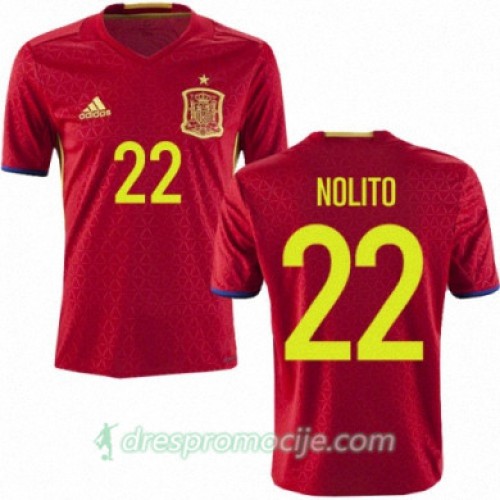 Španjolska Dres NOLITO Domaći Euro 2016 Španjolska Dres NOLITO Domaći Euro 2016