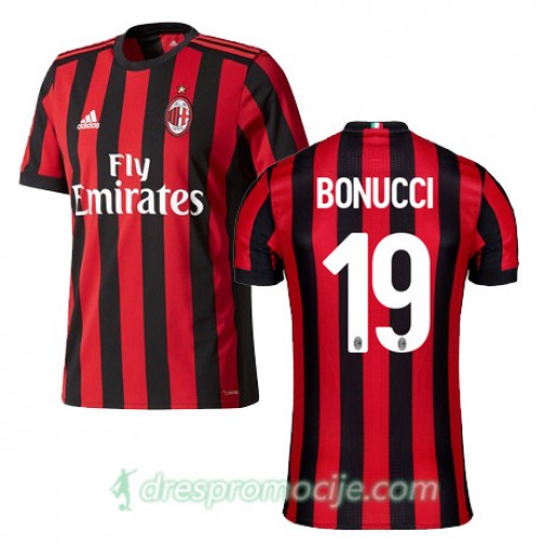 Milan Dres BONUCCI Domaći 2017/18 Kratkih Rukava Milan Dres BONUCCI Domaći 2017/18 Kratkih Rukava