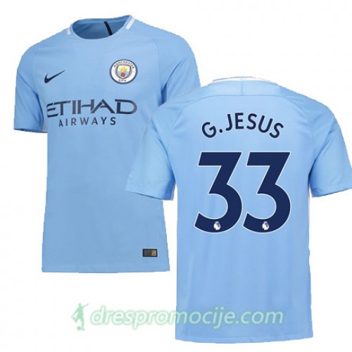 Manchester City Dres JESUS Domaći 2017/18 Kratkih Rukava Manchester City Dres JESUS Domaći 2017/18 Kratkih Rukava