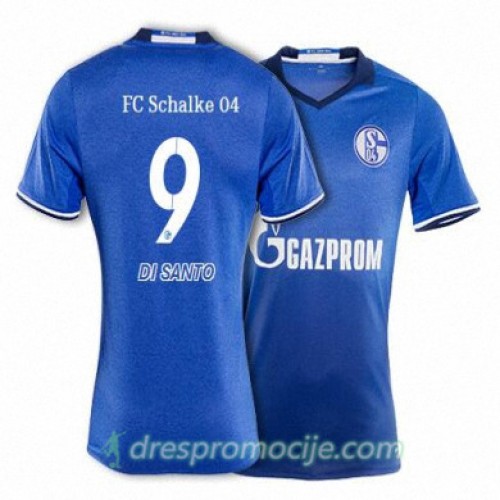 Schalke Dres DI SANTO Domaći 2017/18 Kratkih Rukava Schalke Dres DI SANTO Domaći 2017/18 Kratkih Rukava