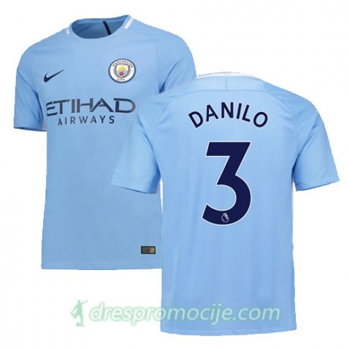 Manchester City Dres DANILO Domaći 2017/18 Kratkih Rukava Manchester City Dres DANILO Domaći 2017/18 Kratkih Rukava