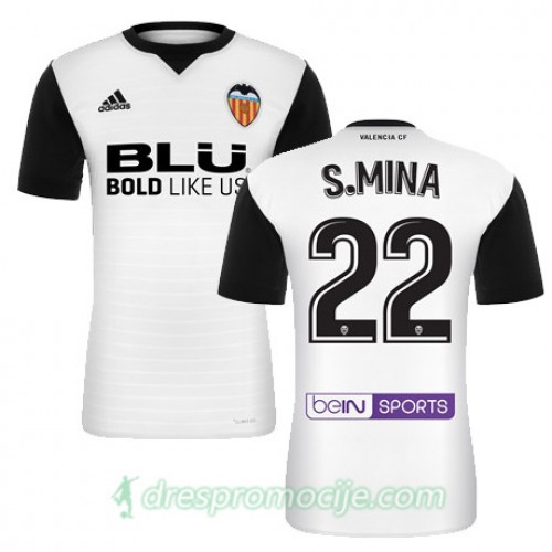 Valencia C.F. Dres S MINA Domaći 2017/18 Kratkih Rukava Valencia C.F. Dres S MINA Domaći 2017/18 Kratkih Rukava