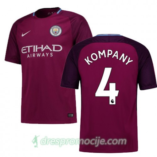 Manchester City Dres KOMPANY Gostujući 2017/18 Kratkih Rukava Manchester City Dres KOMPANY Gostujući 2017/18 Kratkih Rukava
