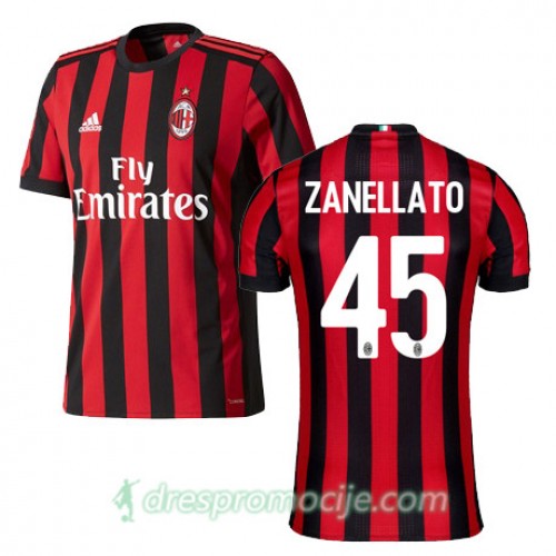 Milan Dres ZANELLATO Domaći 2017/18 Kratkih Rukava Milan Dres ZANELLATO Domaći 2017/18 Kratkih Rukava