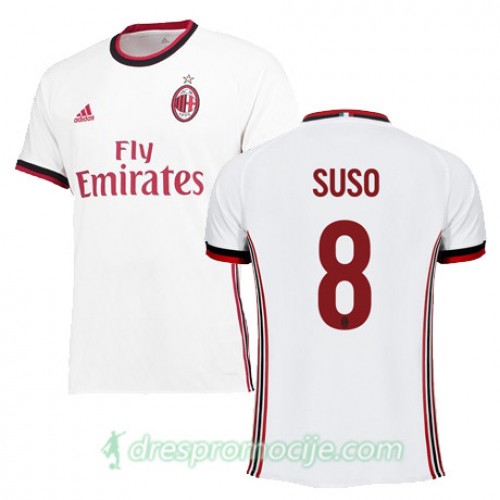 Milan Dres SUSO Gostujući 2017/18 Kratkih Rukava Milan Dres SUSO Gostujući 2017/18 Kratkih Rukava