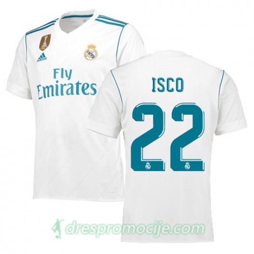 Real Madrid Dres ISCO Domaći 2017/18 Kratkih Rukava Real Madrid Dres ISCO Domaći 2017/18 Kratkih Rukava