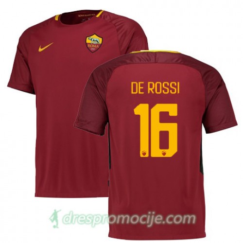 Roma Dres DE ROSSI Domaći 2017/18 Kratkih Rukava Roma Dres DE ROSSI Domaći 2017/18 Kratkih Rukava