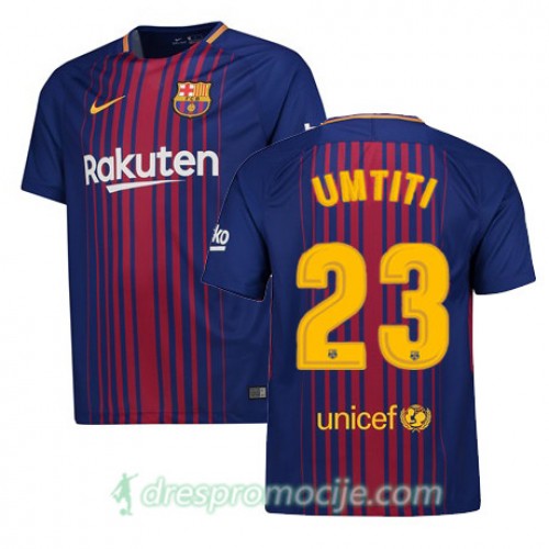 FC Barcelona Dres Samuel Umtiti Domaći 2017/18 Kratkih Rukava FC Barcelona Dres Samuel Umtiti Domaći 2017/18 Kratkih Rukava