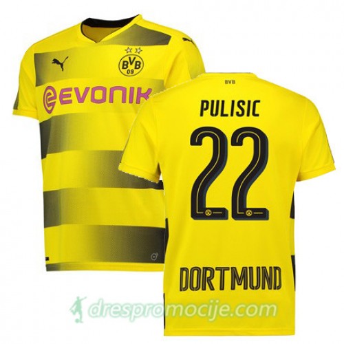 Borussia Dortmund Dres PULISIC Domaći 2017/18 Kratkih Rukava Borussia Dortmund Dres PULISIC Domaći 2017/18 Kratkih Rukava